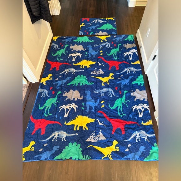 Other - Colorful Dinosaur Print Quilt Set